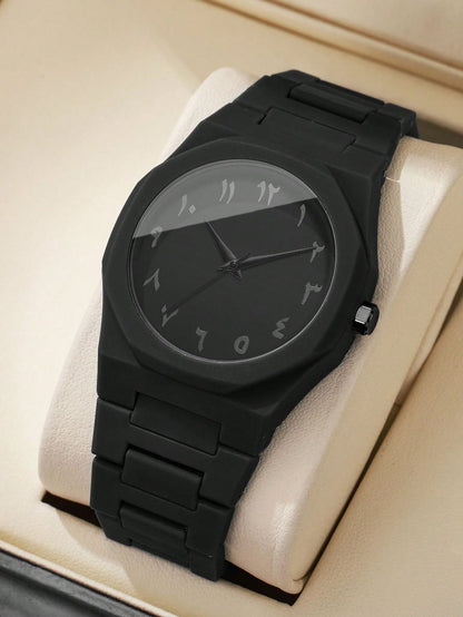 Aura Arabic Smart Watch waterproof display.
